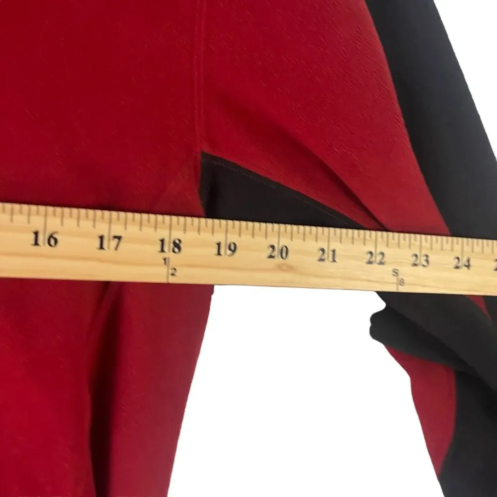 The North Face Men's Size Large Red Black 1/2 Zip Tka 100 Pullover‎ Sweater